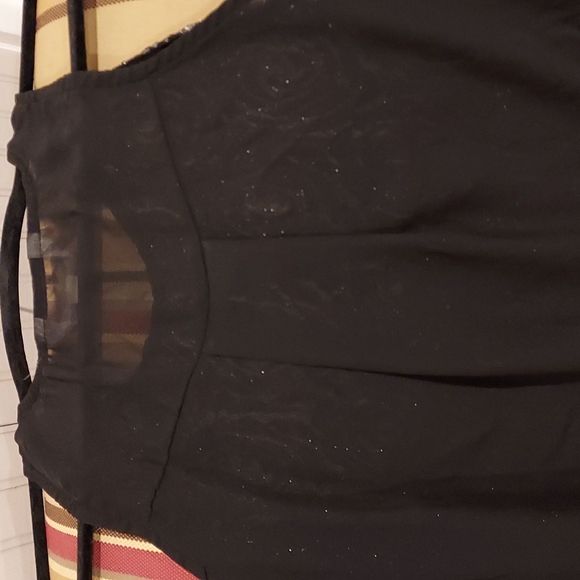 NWOT Women's Charming Charlie Shimmering Flowing Sheer Tank Top Size S - Picture 7 of 8